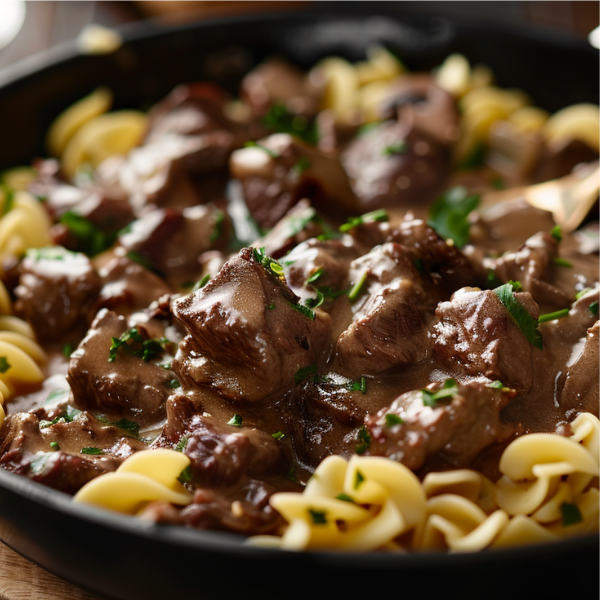 Beef stroganoff